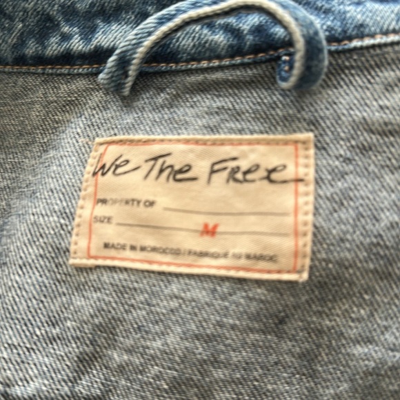 Free People We The Free Rumors Denim Jacket in Light Indigo - Picture 5 of 11